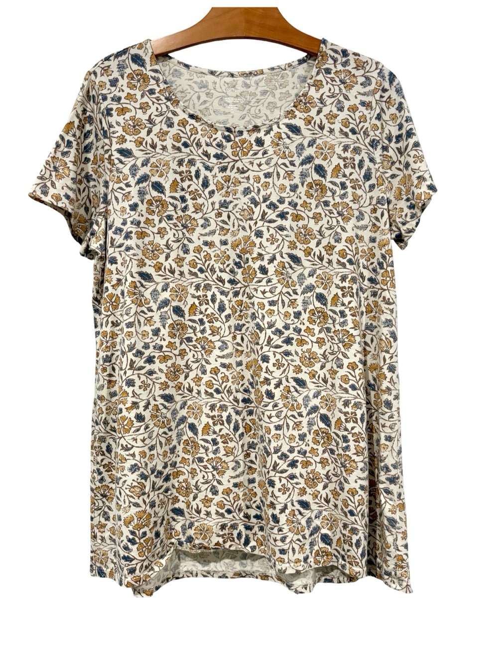 Pure Jill Medium Tall Elliptical Tee Scoop Neck
